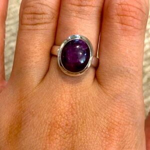 Sterling silver in size 6 ring